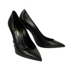 Leather Opyum YSL Logo Pumps - Black