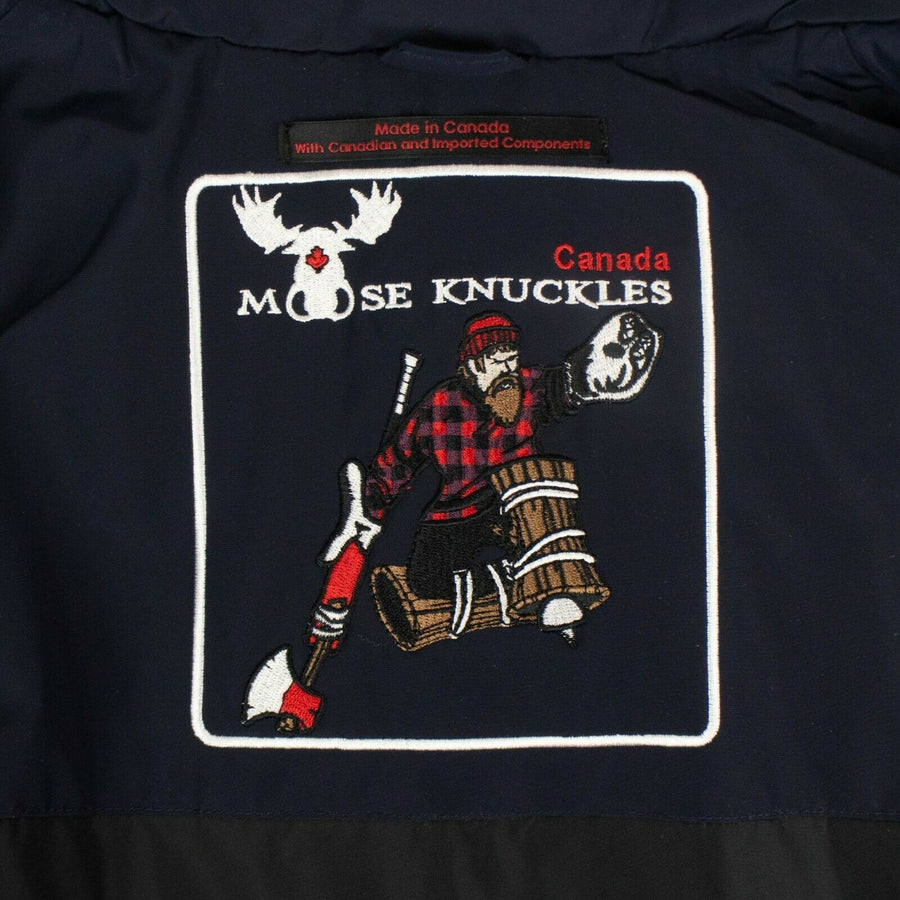 Women's 'Debaies' Down Puffer Jacket - Navy Blue