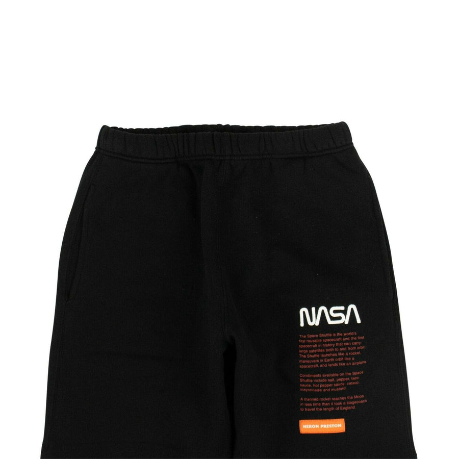 Cotton NASA Slim Sweatpants - Black