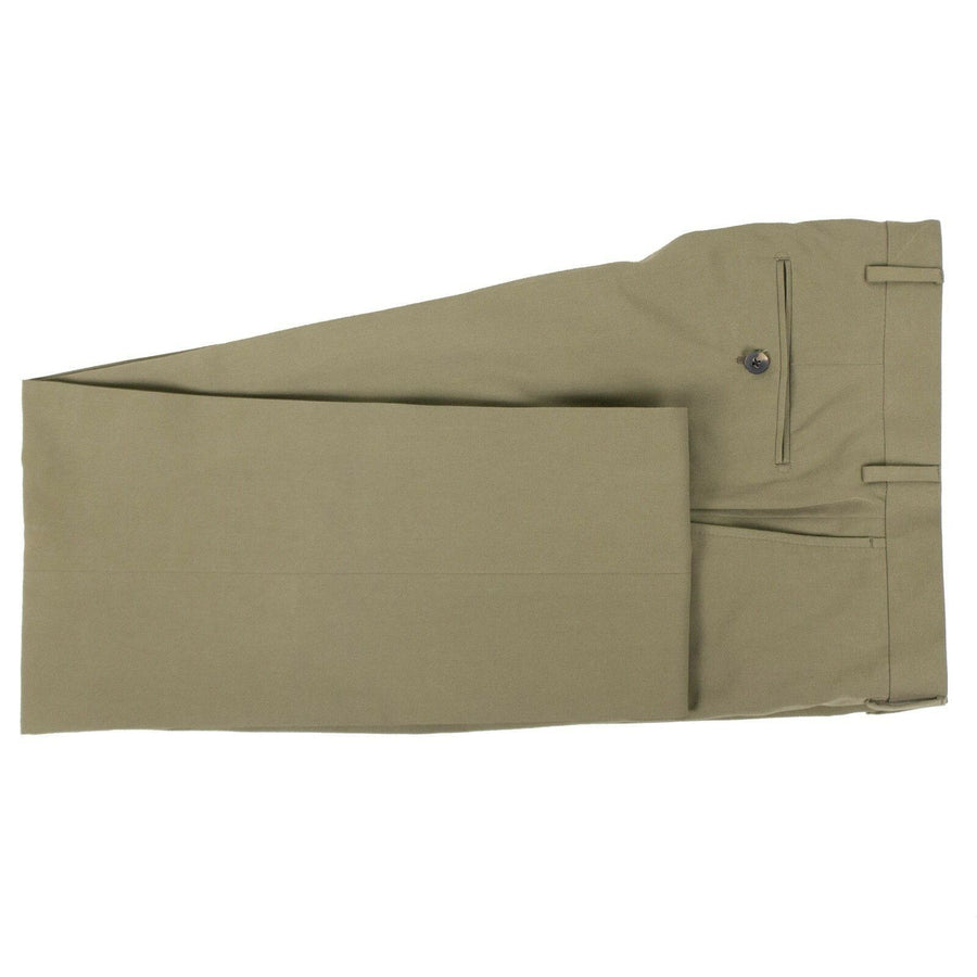 Drop 8 Cotton 3 Roll 2 Button Slim Fit Suit - Green