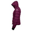 'Betula' Down Filled Quilted Puffer Coat - Purple