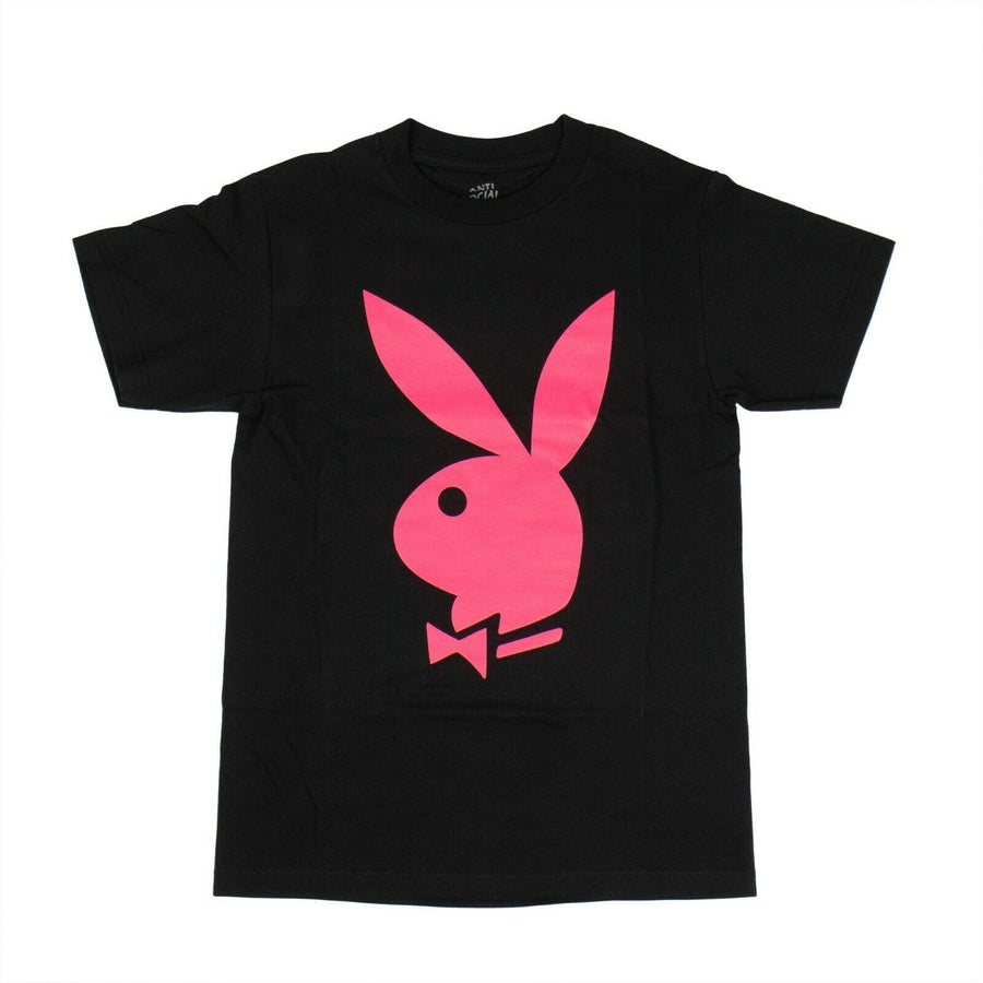 Cotton Playboy Bunny 'ASSC' T-Shirt - Black
