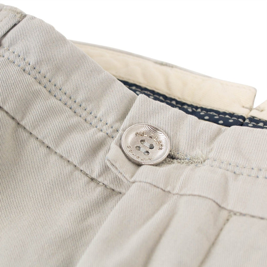 Beige Cotton Dress Pants