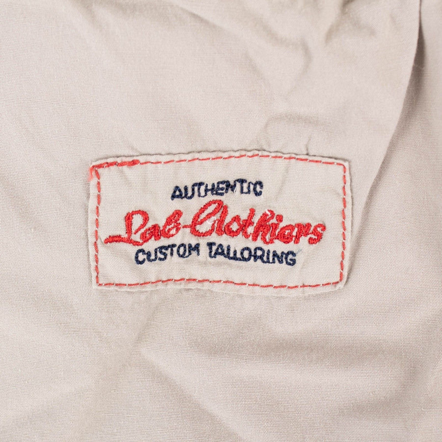 Beige Cotton Blend Pants