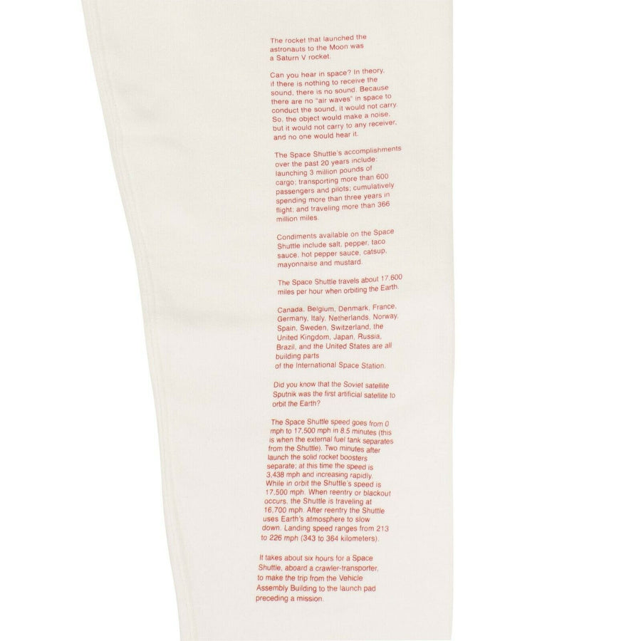 Cotton NASA Slim Sweatpants - White