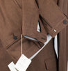 Wool Blend 3 Roll 2 Button Suit - Brown