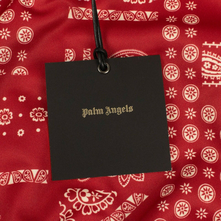 Bandana Zip-Up Track Jacket - Red