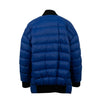 Long Zip Up Puffer Coat - Royal Blue