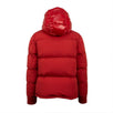 'Eloy' Accent Down Filled Quilted Puffer Coat - Red