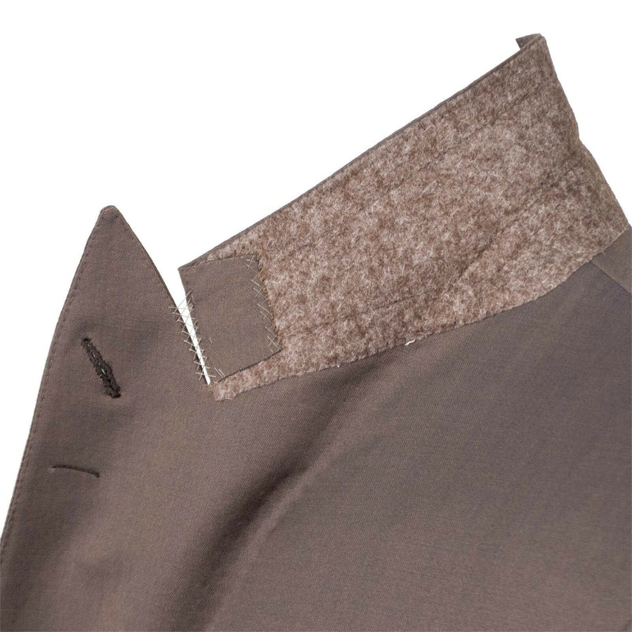 Drop 7 Wool Double Breasted Slim/Trim Fit Suit - Light Brown