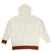 Paint Splattered 'Recovery' Hooded Sweatshirt - White