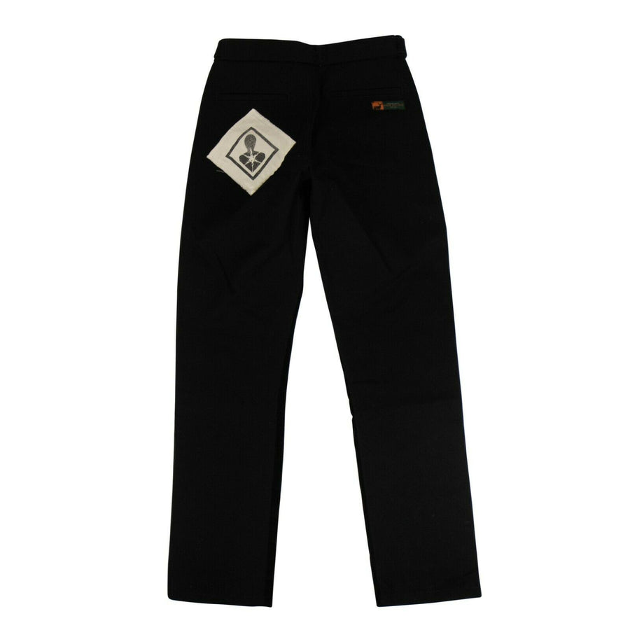 Corduroy Patches Chino Pants - Black