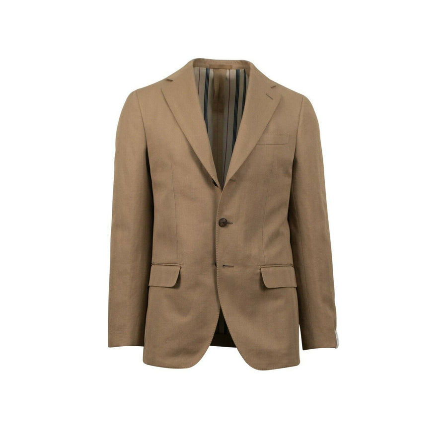 Drop 8 Cotton Herringbone 3 Roll 2 Button Sport Coat - Brown