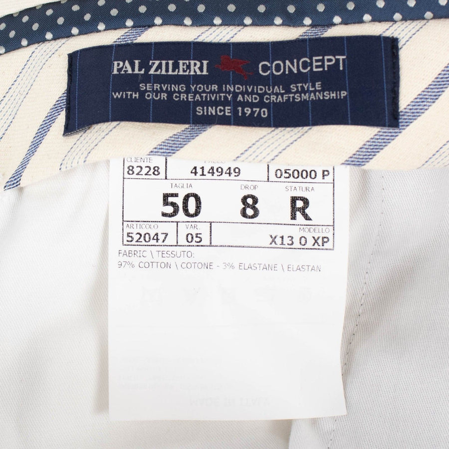 Gray Cotton Blend Dress Pants