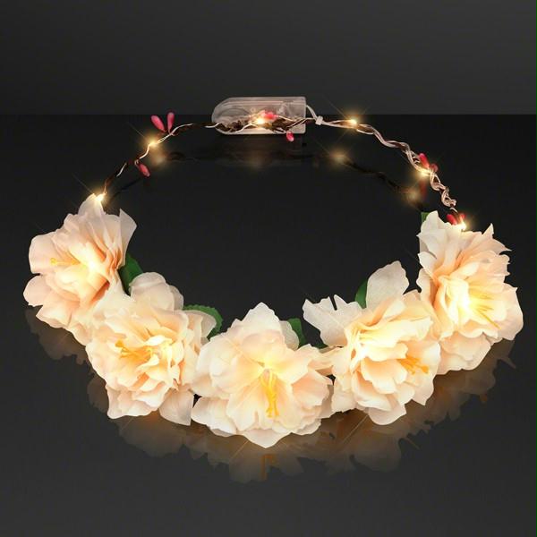 Light Up Floral Princess Woodland Fairy Halo Crown