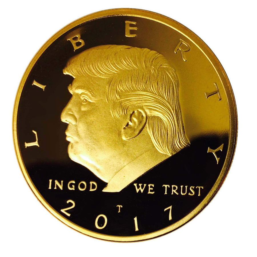 Donald Trump Liberty 2017 Gold Plated Coin