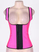 Plus Size 4 Steel Bones Latex Corset Girdle Vest Waist Cincher Body Shaper