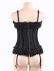 Black cute bow lace Corset