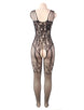 Plus Size Fishnet And Lace Bodystocking