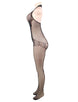Plus Size Lace and Fishnet Turtleneck Bodystocking