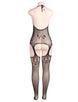 Plus Size Crotchless Fishnet Black Bodystocking