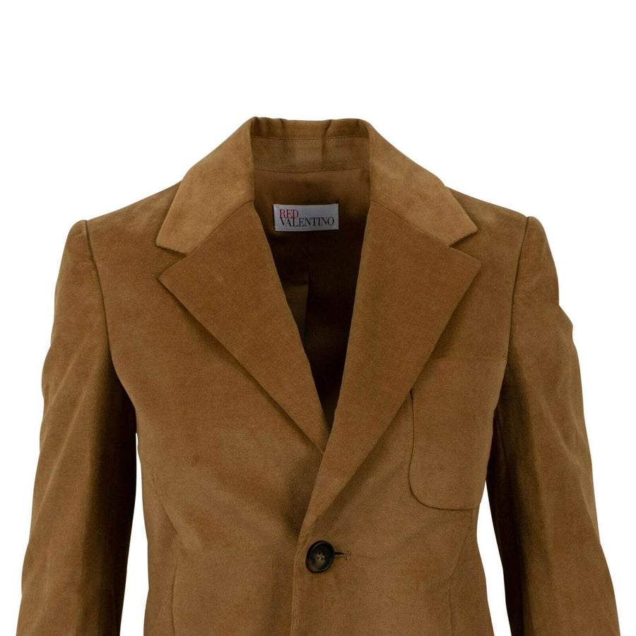Corduroy Tailored Blazer - Camel