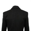 Metallic Wool Double Breasted Blazer - Black