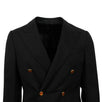 Drop 10 Double Breasted Wool Sport Coat - Black