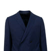 Drop 8 Houndstooth Wool Double Breasted Suit - Blue