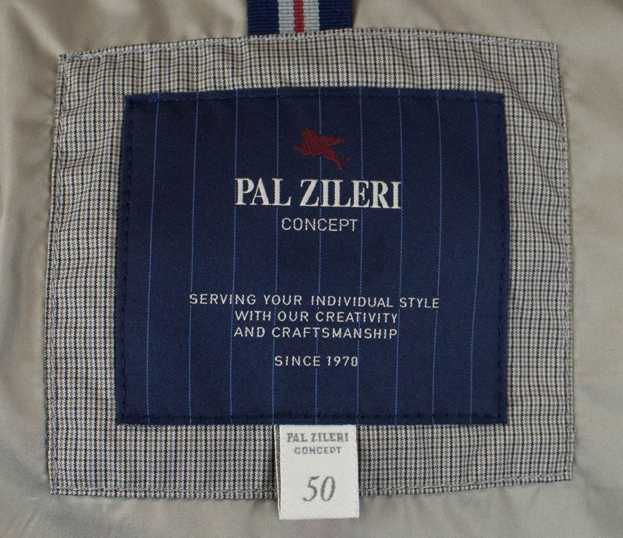 Cotton Blend Trench Coat - Blue