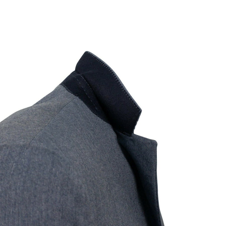 Drop 6 Wool 3 Roll 2 Button Classic Fit Suit - Blue