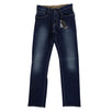 Blue Cotton Blend Denim Jeans