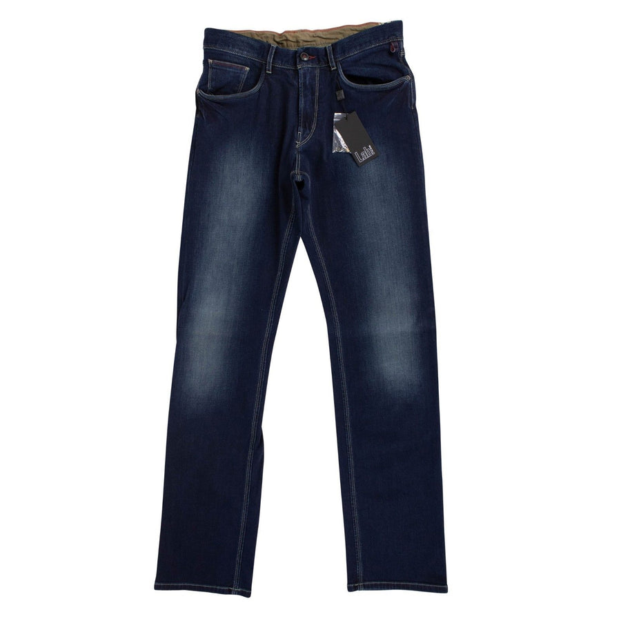 Blue Cotton Blend Denim Jeans