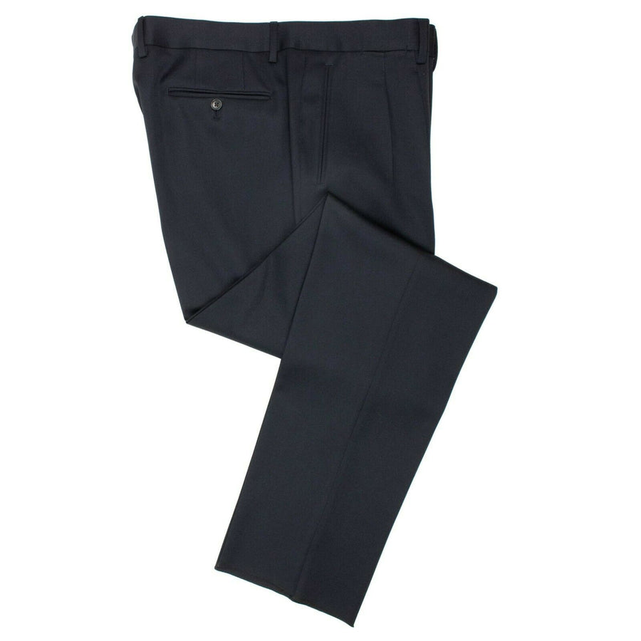 Wool Dress Pants - Navy Blue