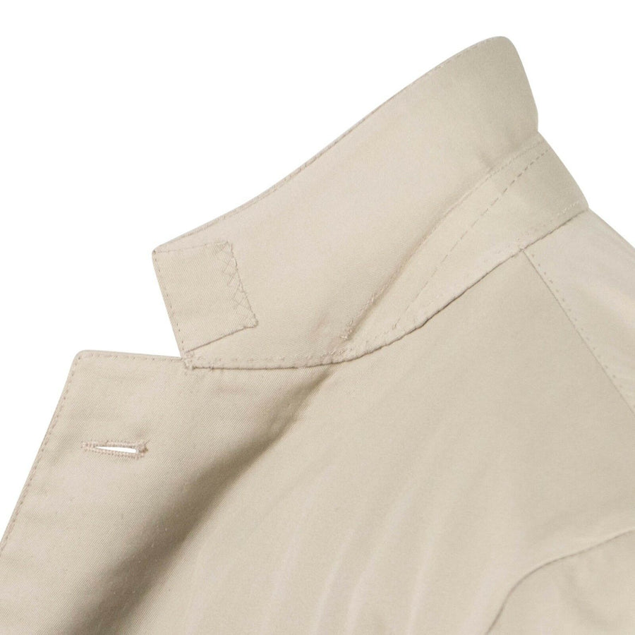 Drop 8 Cotton 3 Roll 2 Button Slim Fit Suit - Tan