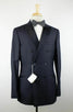 Cashmere Satin Double Breasted Tuxedo Suit - Navy Blue