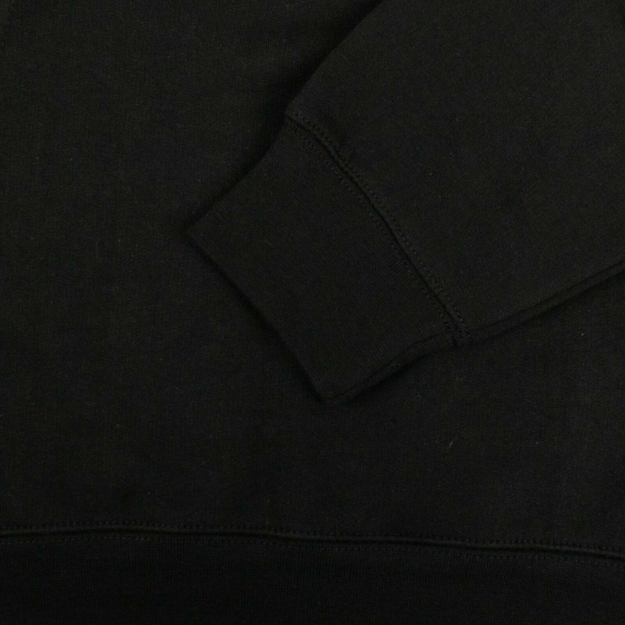 Cotton 'ASSC' Logo Hooded Sweatshirt - Black