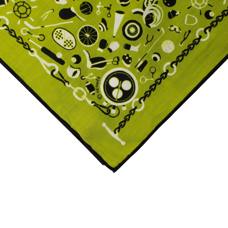 Cotton Sport 'En Vranc' 55 Bandana Scarf - Green