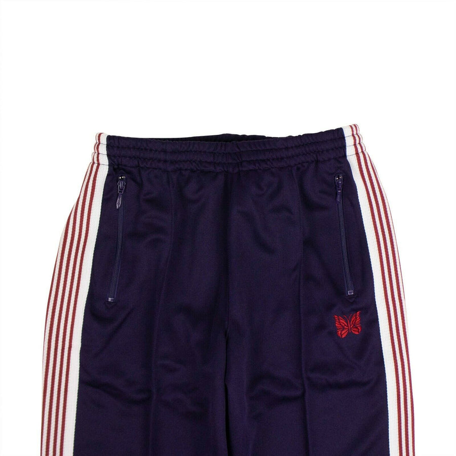 Polyester Side Stripe Track Pants - Purple