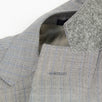 Striped Wool Two Button Suit - Light Gray