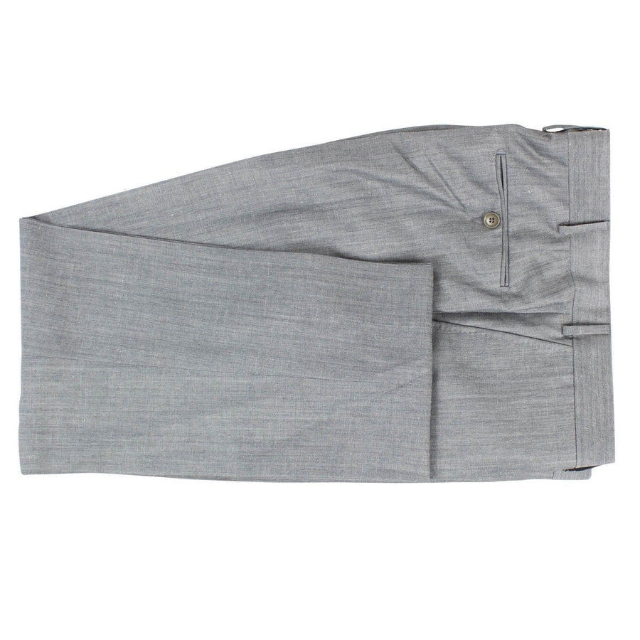 Drop 7 Solid Wool Blend Two Button Suit - Gray