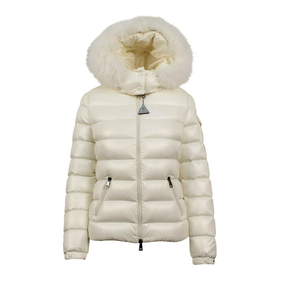 'Badyfur' Down Filled Quilted Puffer Coat - White