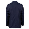 Drop 4 Thick Striped Wool Two Button Suit - Navy Blue / Purple