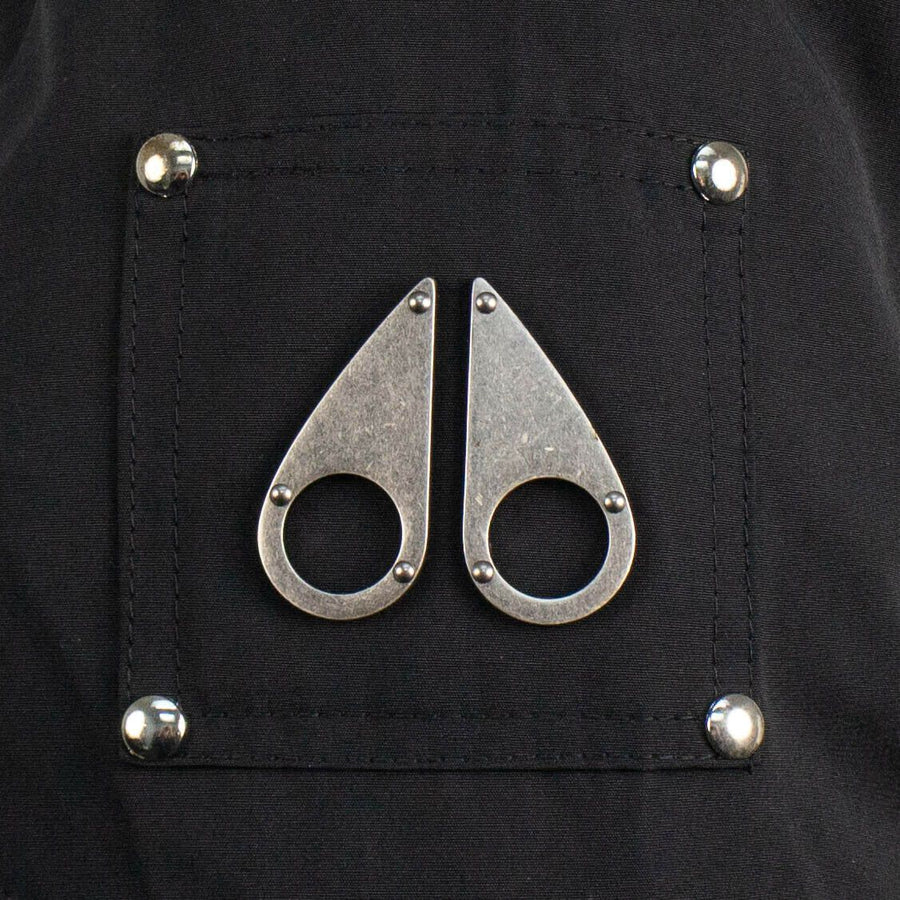 Kid's Shearling Parka Coat - Black