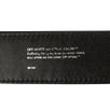 Diagonal Leather Travel Tag - Black And White