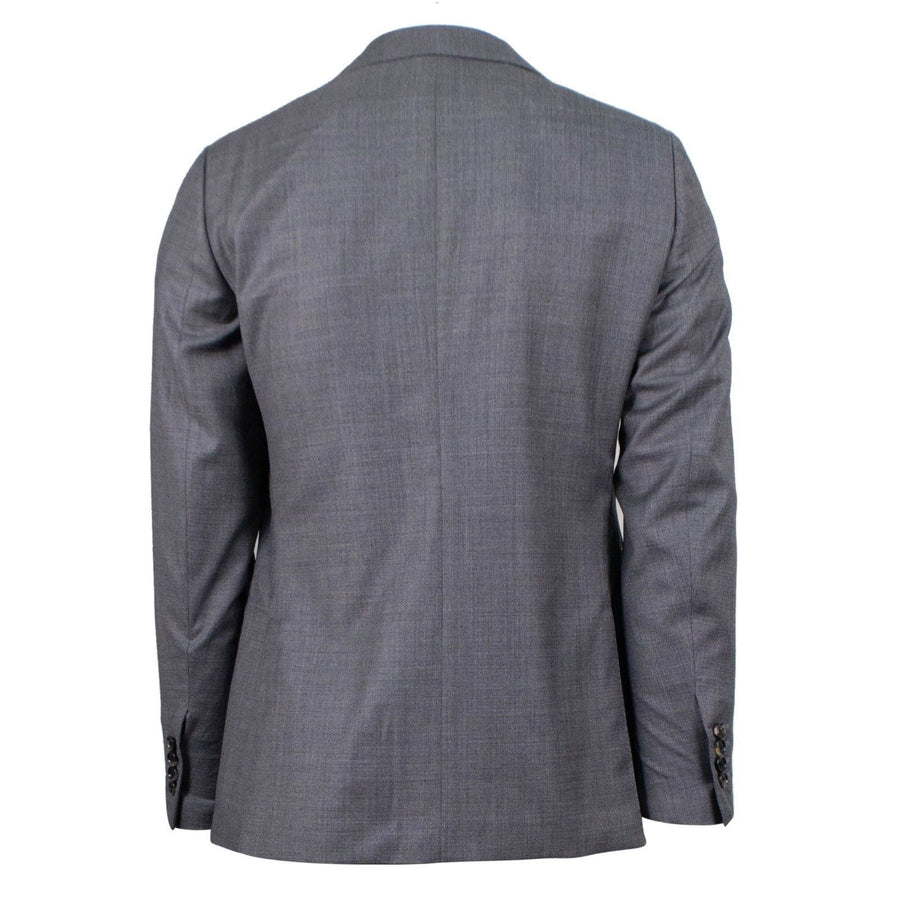 Drop 8 Wool Three Roll Two Button Suit - Gray