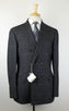 Cashmere-Wool Glen Check Double Breated Sport Coat - Gray