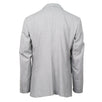 Drop 7 Striped Wool 3 Roll 2 Button Slim/Trim Fit - Light Gray