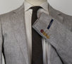 Linen 2 Button Sport Coat - Light Gray