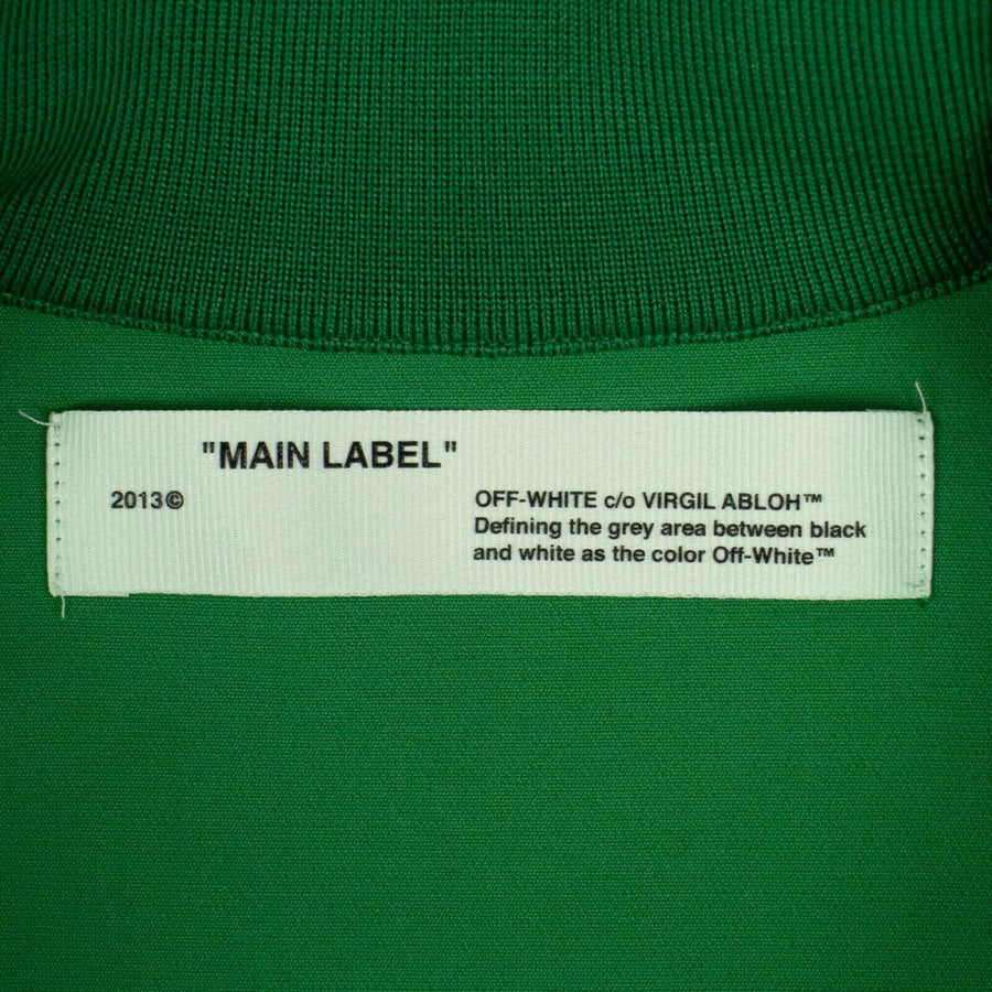 Zip Up Logo Stripe Track Jacket - Green